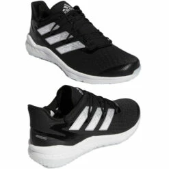 Deals 🤩 Discount - Adidas Afterburner 8 ⚾ Baseball Men’s Turf Trainer 👞 Shoe BLACK/WHITE 😀 -Ebasesloaded Sales 2022 BLack medial lateral 49653.1644010576