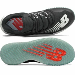 Flash Sale ⌛ Discount - New Balance ⚾ Baseball Turf 👞 Shoes 4040v6 Low Men's Turf Trainers T4040V6 GREY ✨ -Ebasesloaded Sales 2022 Black White Dorsal Plantar 97799.1641416944