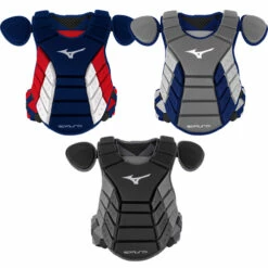 Cheapest ✔️ Discount - Mizuno Samurai 16" Adult Catcher's Chest Protector 380380 NAVY/RED 🔥