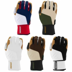 Hot Sale ⌛ Discount - Marucci Blacksmith Adult ⚾ Baseball Batting Gloves MBGBKSMFW WHITE ✔️
