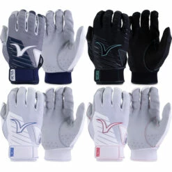 Cheapest 🎁 Discount - Victus Team Adult ⚾ Baseball Batting Gloves VBGTM WHITE/RED ⌛