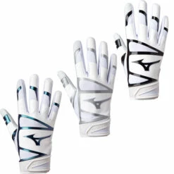 Best Pirce 👏 Discount - Mizuno F-257 Women's Fastpitch 🥎 Softball Batting Gloves 330419 WHITE/BLACK 🔥