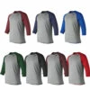 Coupon 🎁 Discount - New Balance Raglan Adult ⚾ Baseball 3/4 Sleeve Compression Shirt TMMT601 GREEN 🔔