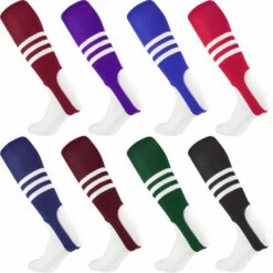 Deals 🌟 Discount - Twin City 7" Striped Stirrup Sock 300B PURPLE/WHITE 🧨