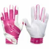 Best Sale ❤️ Discount - Mizuno Finch Youth Fastpitch 🥎 Softball Batting Gloves 330428 WHITE/PINK 🤩