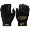 Brand new 🔔 Discount - Franklin Pro Classic Black/Gold ⚾ Baseball Batting Gloves - Adult BLACK/GOLD ⭐