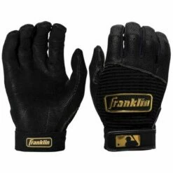 Brand new π Discount - Franklin Pro Classic Black/Gold βΎ Baseball Batting Gloves - Adult BLACK/GOLD β