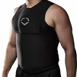 Best Sale 😍 Discount - EvoShield Adult NOCSAE Chest Guard & Shirt - ⚾ Baseball Commotio Cordis Shirt WT3200 BLACK 🌟