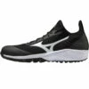 Flash Sale ⭐ Discount - Mizuno ⚾ Baseball Turf 👞 Shoes Dominant Knit Men's Turf Trainers 320628 BLACK/WHITE 🔔