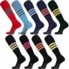 Best Pirce 🧨 Discount - Twin City Dugout Series Over The Calf ⚾ Baseball 🧦 Socks Style D SCARLET/WHITE/BLACK 🧨