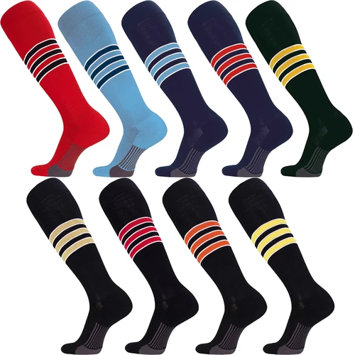Best Pirce 🧨 Discount - Twin City Dugout Series Over The Calf ⚾ Baseball 🧦 Socks Style D SCARLET/WHITE/BLACK 🧨 1 Best Pirce 🧨 Discount - Twin City Dugout Series Over The Calf ⚾ Baseball 🧦 Socks Style D SCARLET/WHITE/BLACK 🧨