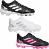 Cheapest 👏 Discount - Adidas PureHustle 2 Girls Molded Youth Fastpitch 🥎 Softball Cleat WHITE/SILVER ⌛