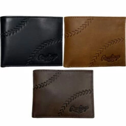 Cheapest 🌟 Discount - Rawlings Stitch Debossed Bi-Fold Wallet TAN 👍