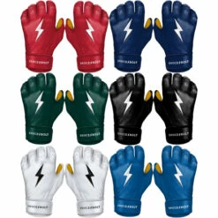 Budget β Discount - Bruce Bolt Premium Pro βΎ Baseball Batting Gloves Short Cuff ROYAL π