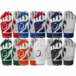 New 🛒 Discount - Evoshield SRZ-1 Youth ⚾ Baseball Batting Gloves - 8 Colors WB571210 SCARLET 🧨