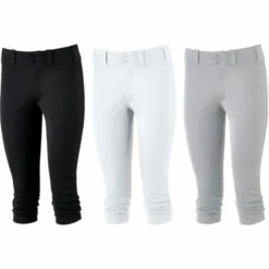 Deals β€οΈ Discount - Mizuno Prospect Belted Girls' Fastpitch π₯ Softball Pant 350968 WHITE β€οΈ