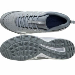 Coupon 😍 Discount - Mizuno Ambition 2 Men's ⚾ Baseball Turf 👞 Shoes 320632 GREY/WHITE 🌟 -Ebasesloaded Sales 2022 Grey 26045.1642641364