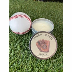 Outlet 🛒 Discount - Bases Loaded ⚾ Baseball Scents 4OZ Glove Leather Candle 4OZ ⌛