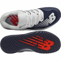 Flash Sale ⌛ Discount - New Balance ⚾ Baseball Turf 👞 Shoes 4040v6 Low Men's Turf Trainers T4040V6 GREY ✨ -Ebasesloaded Sales 2022 Navy Dorsal Plantar 32937.1641416944