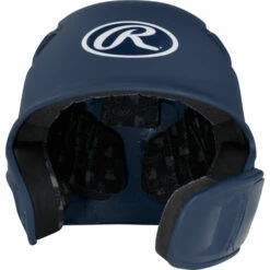 Best reviews of ✔️ Discount - Rawlings R16 ⚾ Baseball Batting Helmet Reverse C Flap w/ Cheek Extension RHB/LHB WHITE 🤩 -Ebasesloaded Sales 2022 Navy front 23365.1637195281