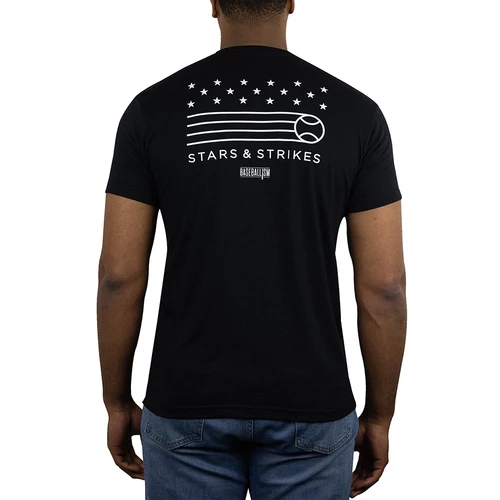 Promo π Discount - βΎ Baseballism Men's Stars & Strikes βΎ Baseball T-Shirt STARS & STRIKES BLACK π 1 Promo π Discount - βΎ Baseballism Men's Stars & Strikes βΎ Baseball T-Shirt STARS & STRIKES BLACK π