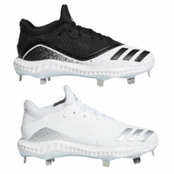 Outlet ✨ Discount - Adidas Icon V Bounce Fastpitch Women's Metal 🥎 Softball Cleats BLACK ❤️