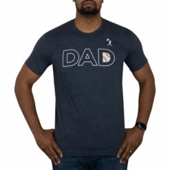 Discount ❤️ Discount - ⚾ Baseballism ⚾ Baseball Dad Men's ⚾ Baseball T-Shirt NAVY 🎉