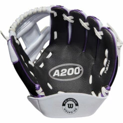 Best Pirce 🎁 Discount - Wilson A200 10" Youth ⚾ Baseball Glove White/Black/Purple WBW10045410 THROWSRIGHT ❤️ -Ebasesloaded Sales 2022 Untitled 3 66139.1629070701