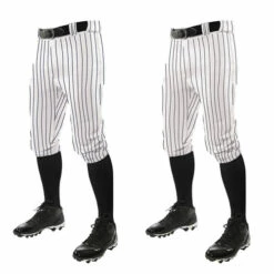 Best Pirce 👍 Discount - Champro Youth Pinstripe Knicker ⚾ Baseball Pants BPPINKY WHITE/BLACK 🤩