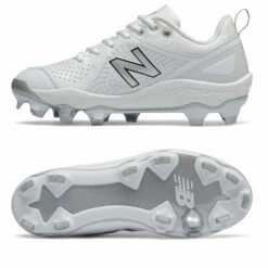 Cheapest 🤩 Discount - New Balance VELOv2 Women's Molded Fastpitch 🥎 Softball Cleat Low TPU SPVELOV2 BLACK ⭐ -Ebasesloaded Sales 2022 White 2 79617.1600387553
