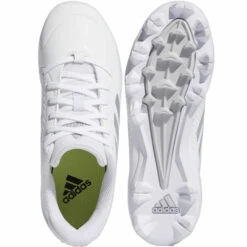 Cheapest 👏 Discount - Adidas PureHustle 2 Girls Molded Youth Fastpitch 🥎 Softball Cleat WHITE/SILVER ⌛ -Ebasesloaded Sales 2022 White Dorsal Plantar 04648.1644009265