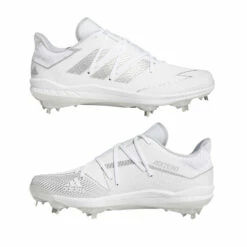 Budget 👏 Discount - Adidas Adizero Afterburner 7 Men's Metal ⚾ Baseball Cleats FV9400 WHITE/SILVER 🔔
