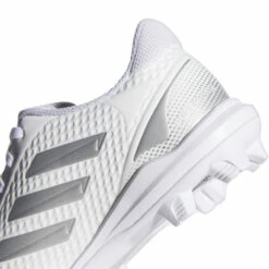 Cheapest 👏 Discount - Adidas PureHustle 2 Girls Molded Youth Fastpitch 🥎 Softball Cleat WHITE/SILVER ⌛ -Ebasesloaded Sales 2022 White detail 96980.1644009265
