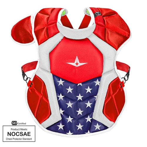 Outlet ❤️ Discount - All-Star USA S7 Axis 16.5" Adult NOCSAE Approved Chest Protector Commotio Cordis CPCC40PRO USA USA 🧨 2 Outlet ❤️ Discount - All-Star USA S7 Axis 16.5" Adult NOCSAE Approved Chest Protector Commotio Cordis CPCC40PRO USA USA 🧨 - Image 2