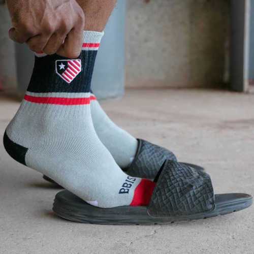 Brand new π Discount - βΎ Baseballism Home Team βΎ Baseball 𧦠Socks - Mid Calf USA GREY π 2 Brand new π Discount - βΎ Baseballism Home Team βΎ Baseball 𧦠Socks - Mid Calf USA GREY π - Image 2