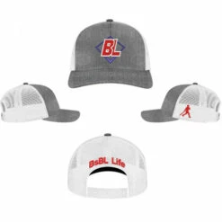 Best Sale ✨ Discount - Bases Loaded "Baseball Life" Snapback Hat GREY/RED/NAVY GREY/RED 💯