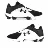 New 😍 Discount - Under Armour Leadoff Low RM Men's Molded ⚾ Baseball Cleats 3023442-001 BLACK/WHITE ❤️