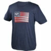 Best deal 🔥 Discount - Rawlings Patch and Bat USA Flag ⚾ Baseball T-Shirt FLM3-N NAVY 💯