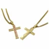 Buy ✔️ Discount - HOF Jewelry Bat Wood Inlay Gold Cross Pendant Necklace GOLD/WOOD 🎉