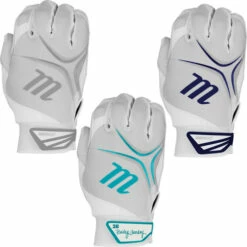 Deals 💯 Discount - Marucci FX Fastpitch 🥎 Softball Batting Gloves MBGSBFX WHITE/NAVY 💯