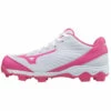 Hot Sale 🎁 Discount - Mizuno 9-Spike Advanced Finch Franchise 7 Youth Fastpitch Cleat 320558 WHITE/PINK 🔔