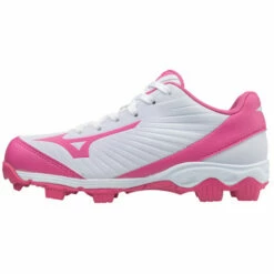 Hot Sale 🎁 Discount - Mizuno 9-Spike Advanced Finch Franchise 7 Youth Fastpitch Cleat 320558 WHITE/PINK 🔔