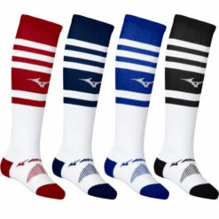 Flash Sale 👏 Discount - Mizuno Performance Retro Striped ⚾ Baseball Sock 370268 ROYAL 👏