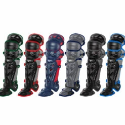 Hot Sale 👍 Discount - Mizuno Samurai 14.5" Youth Catcher's Leg Guards 380383 BLACK/ROYAL ⭐