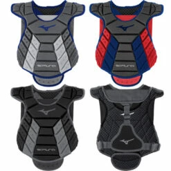 Top 10 👏 Discount - Mizuno Samurai 14" Women's 🥎 Softball Catcher's Chest Protector 380402 NAVY/RED 🔥
