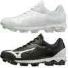 Top 10 🧨 Discount - Mizuno Women's 🥎 Softball Cleats Wave Finch Select 9 Molded Cleat 320591 BLACK/WHITE 🔔