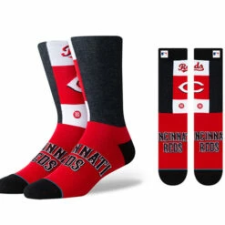 Outlet 🎁 Discount - MLB Stance Pop Fly Cincinnati Reds ⚾ Baseball 🧦 Socks M545B19CIN REDS 🤩