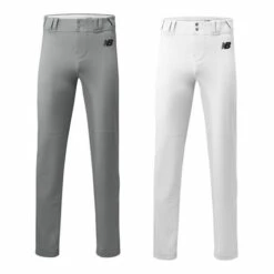 Promo 🤩 Discount - New Balance Men's Solid Full Length ⚾ Baseball Pants BMP232 WHITE ✔️