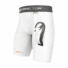 Wholesale ✨ Discount - Shock Dr. Men's Core Compression ⚾ Baseball Sliding Short With Cup 221-02-33 WHITE ❤️