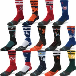 Promo 😍 Discount - Stance DMND Pro Crew Men's 🧦 Socks REDS 🤩